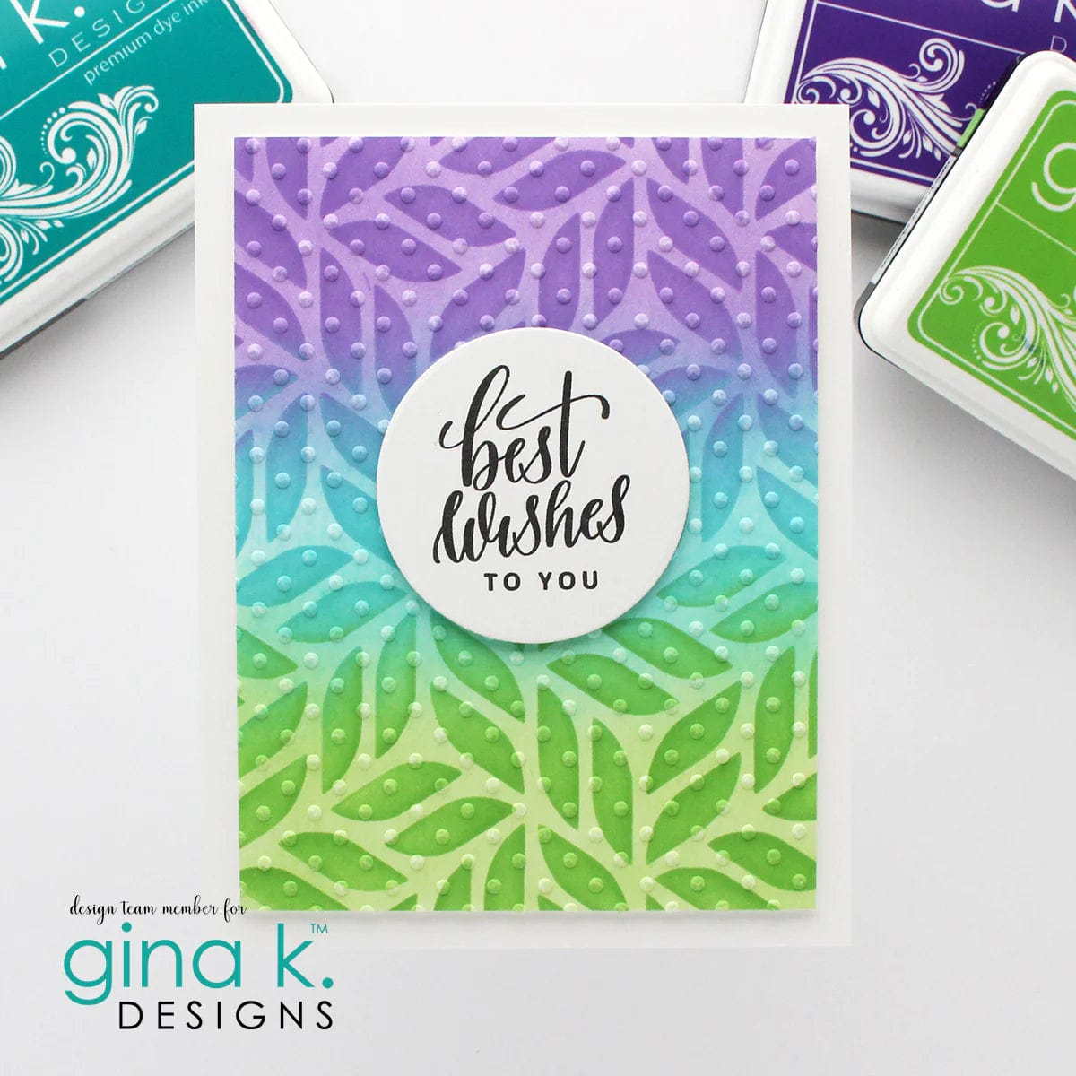 HeatnBond Gina K. Designs Swiss Dot classeur gaufrage pois