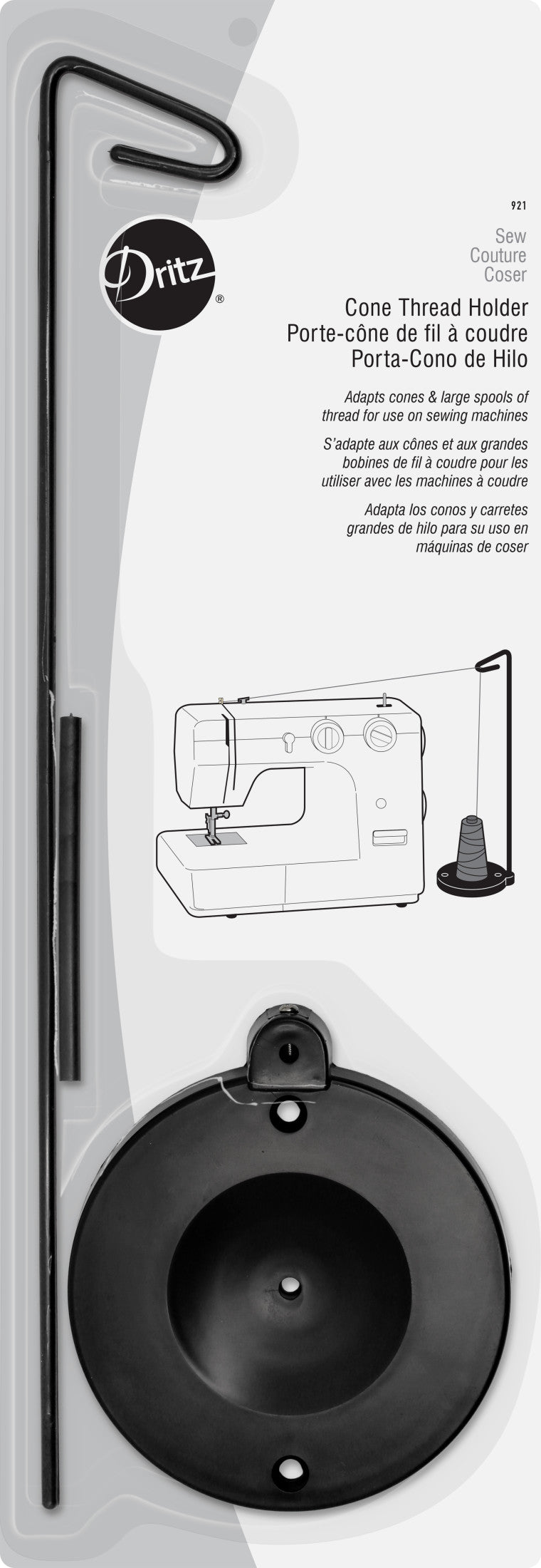 Dritz Thread porte-cône fil machine à coudre plastique