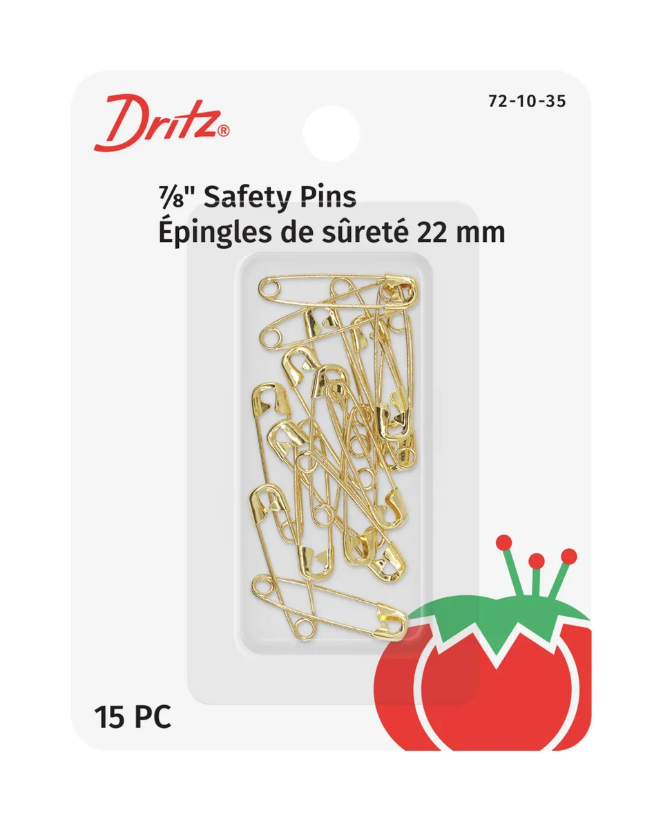 Dritz épingles de sûreté nickel 22 mm x15
