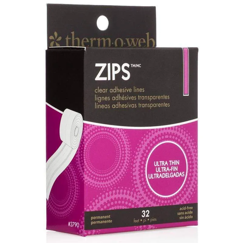 HeatnBond Zots Zips Lignes Adhésives Transparent 9,75 m