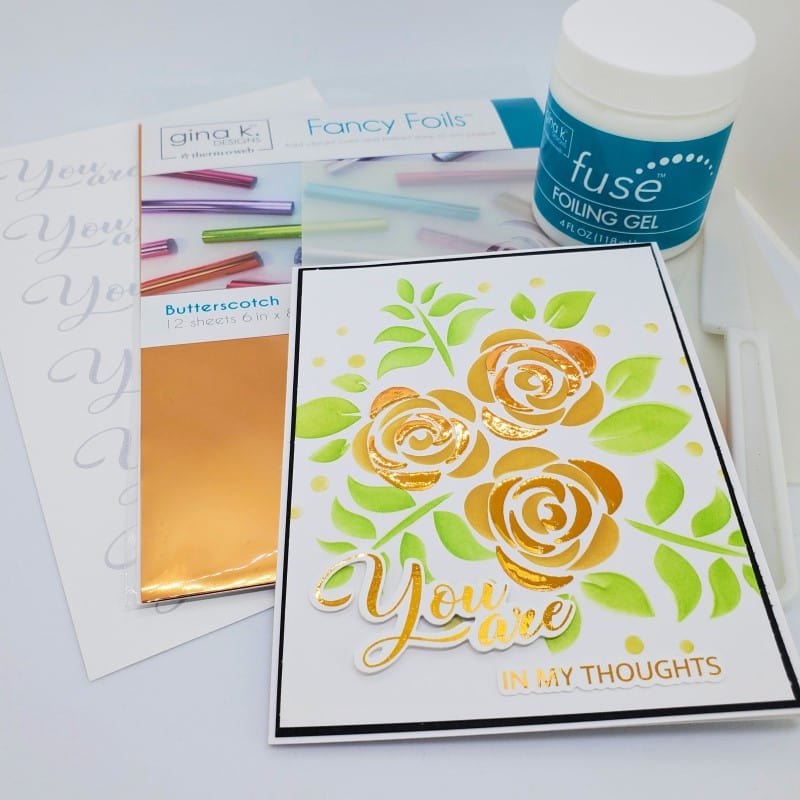 Gina K. Designs Fancy Foil Butterscotch 12 feuilles