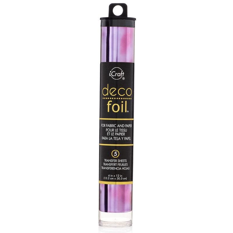 HeatnBond Deco Foil Feuille transfert Amethyst Watercolor 5 feuilles