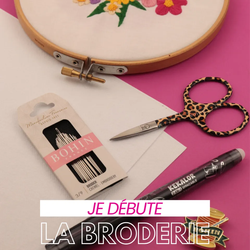 Bohin Kits de broderie kit débutant cercle 12,5 cm