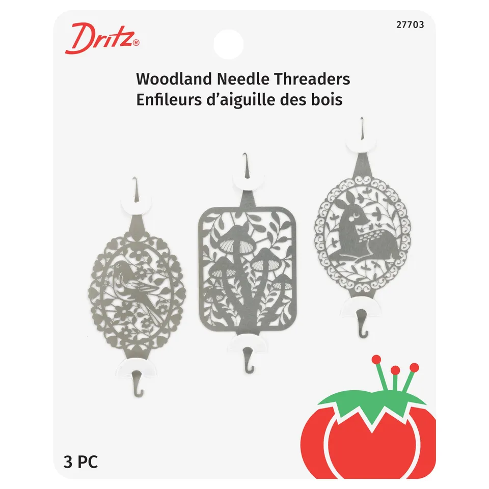 Dritz Woodland Enfile-aiguilles acier 3 pcs broderie