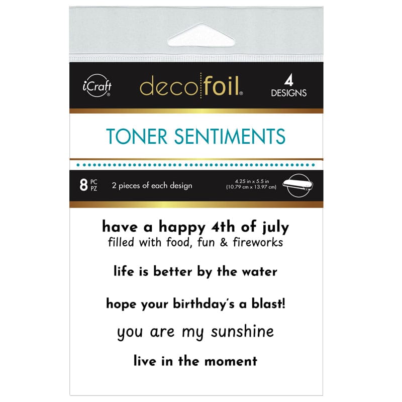 HeatnBond Deco Foil Toner Summertime carte à foiler A2 8 feuilles