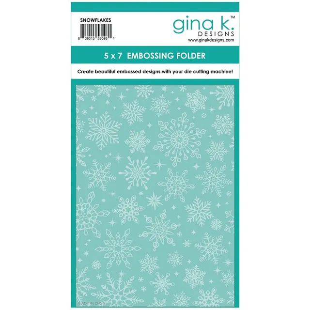 HeatnBond Gina K. Designs Snowflakes classeur gaufrage 5x7