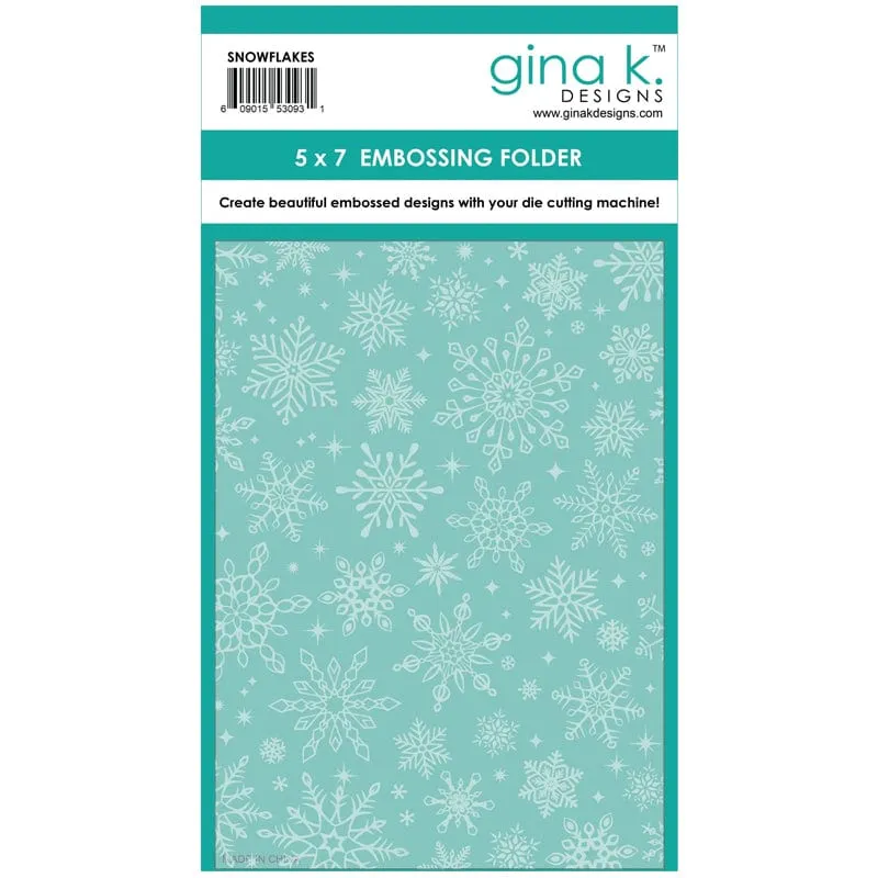 HeatnBond Gina K. Designs Snowflakes classeur gaufrage 5x7