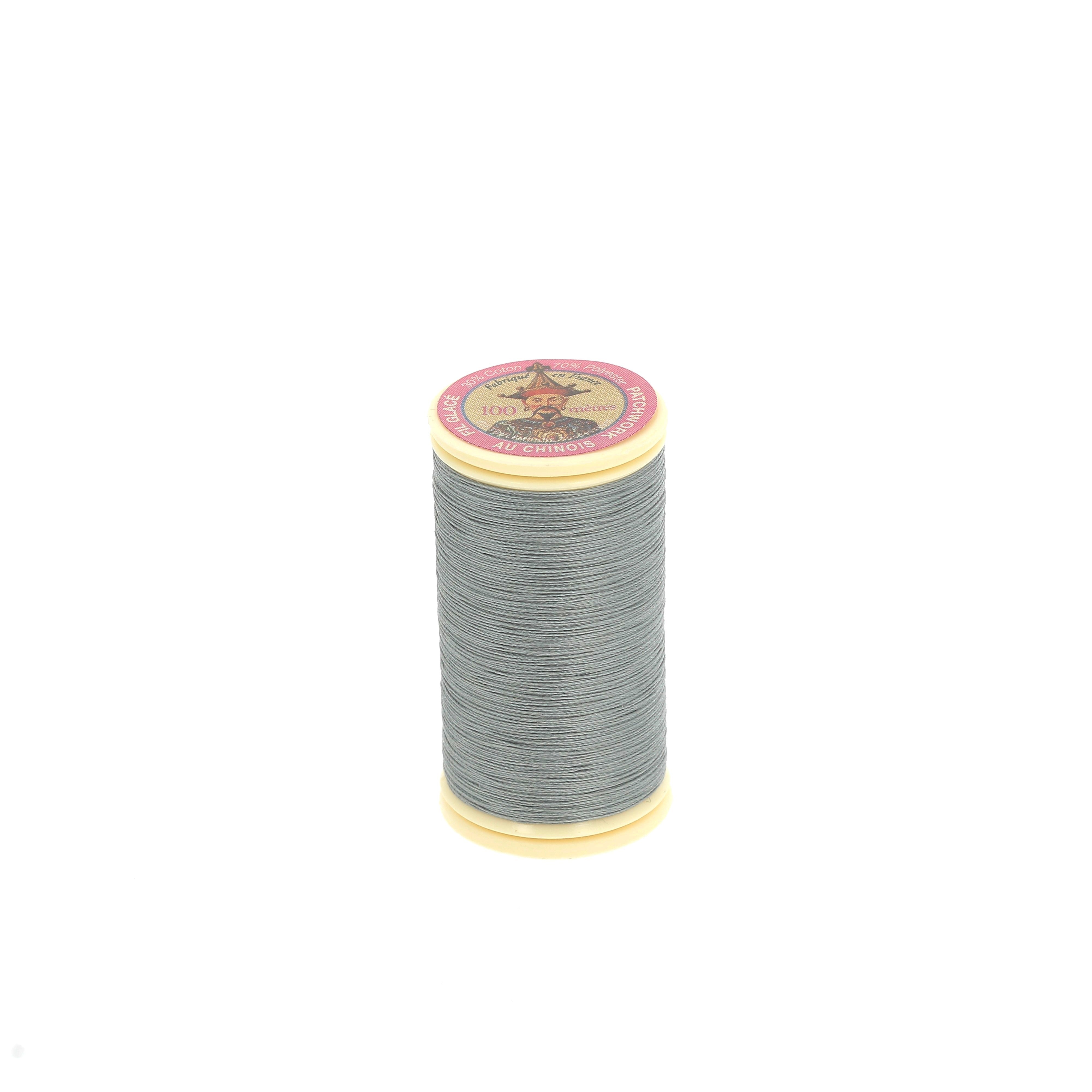 Fil Au Chinois Fil Patchwork Glacé N°50 100 m Blanc 100