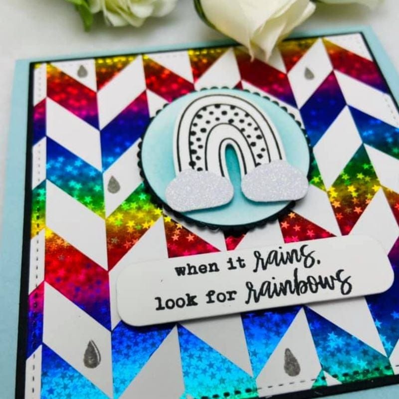 HeatnBond Deco Foil carte toner chic chevrons 8 pièces