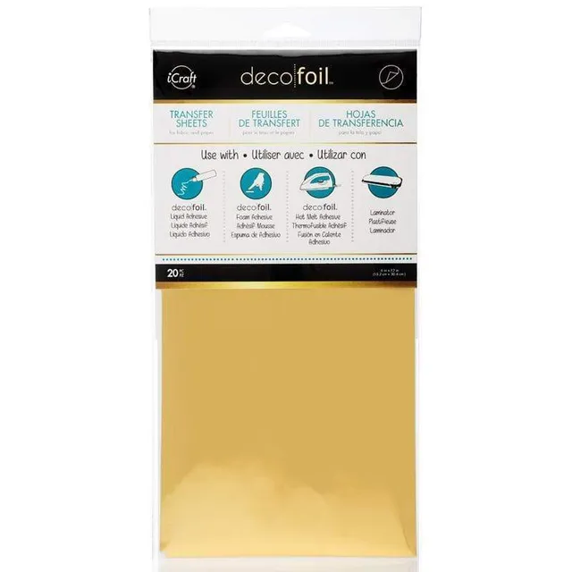 Deco Foil Foil Transfert Or Value Pack 20 Feuilles