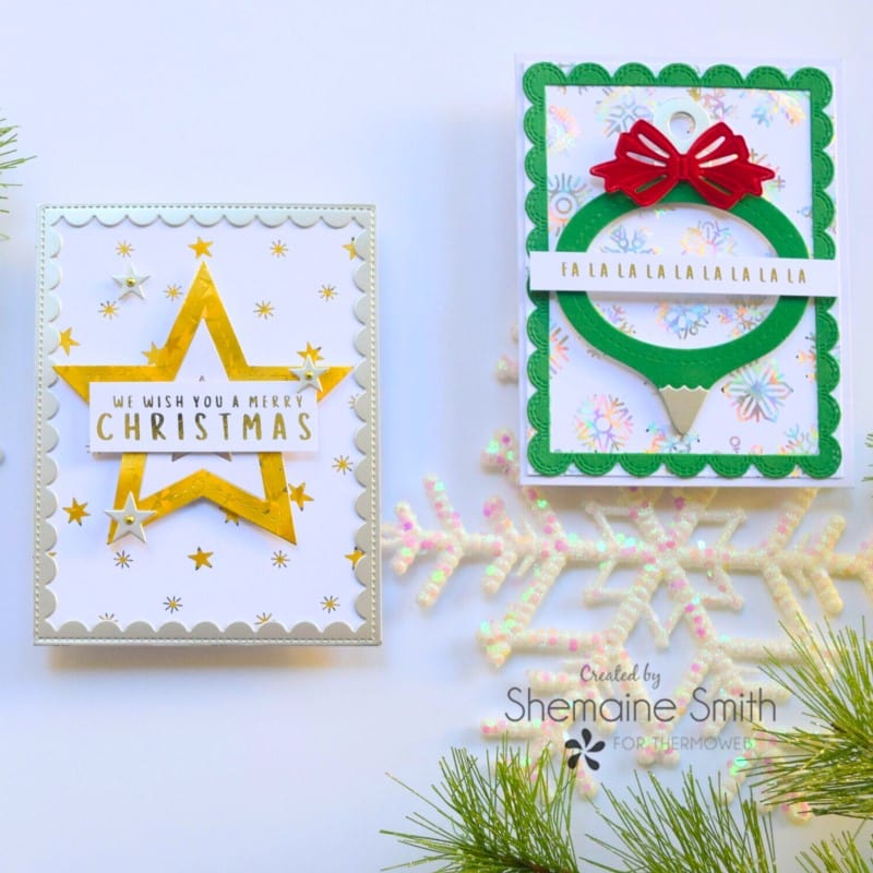 HeatnBond Deco Foil Merry Moments cartes toner x8 A2