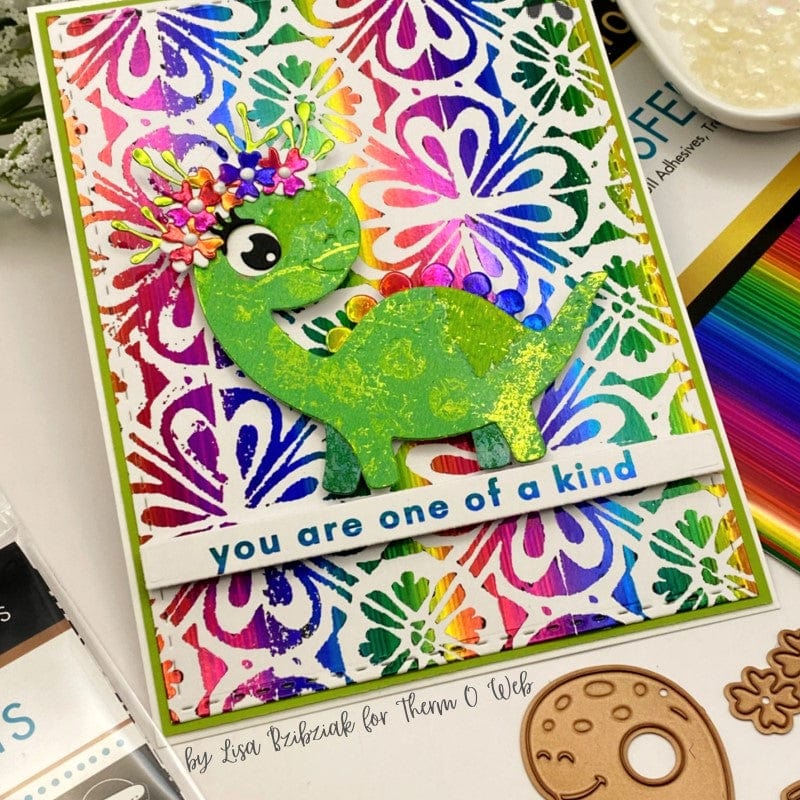HeatnBond Deco Foil Prismatic Rainbow feuille foil 12 pièces