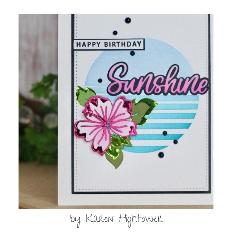Gina K. Designs Kit cartes Tropical Sunshine tampons dies pochoir