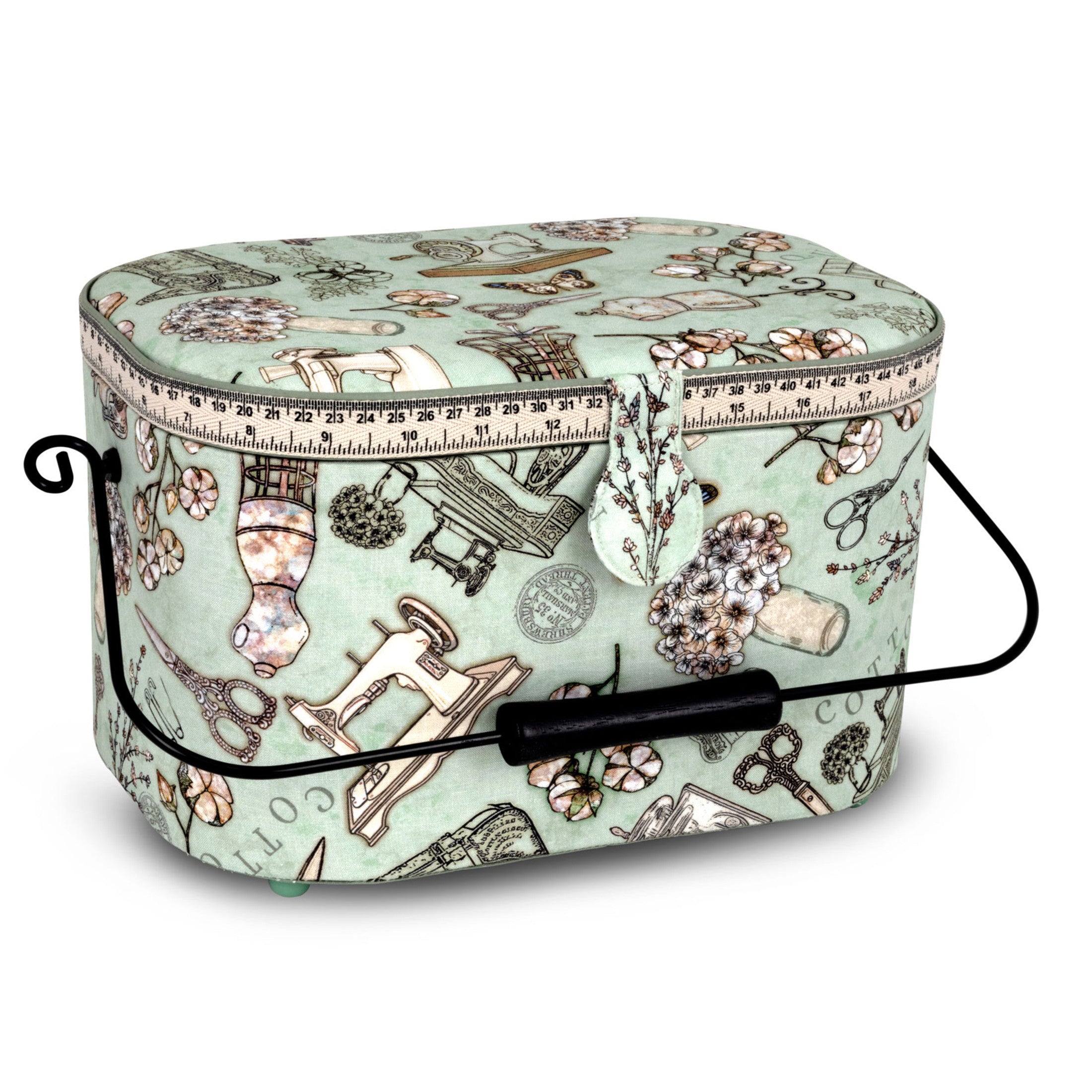 Dritz Sewing panier couture ovale grand floral
