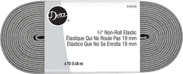 Dritz 9506XG élastique gris anti-roulage 19 mm 5,5 m