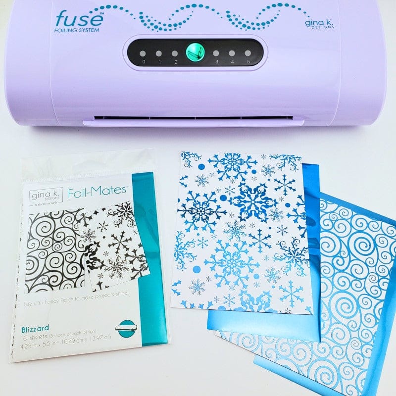 Gina K. Designs Foil-Mates Blizzard papier A2 x10