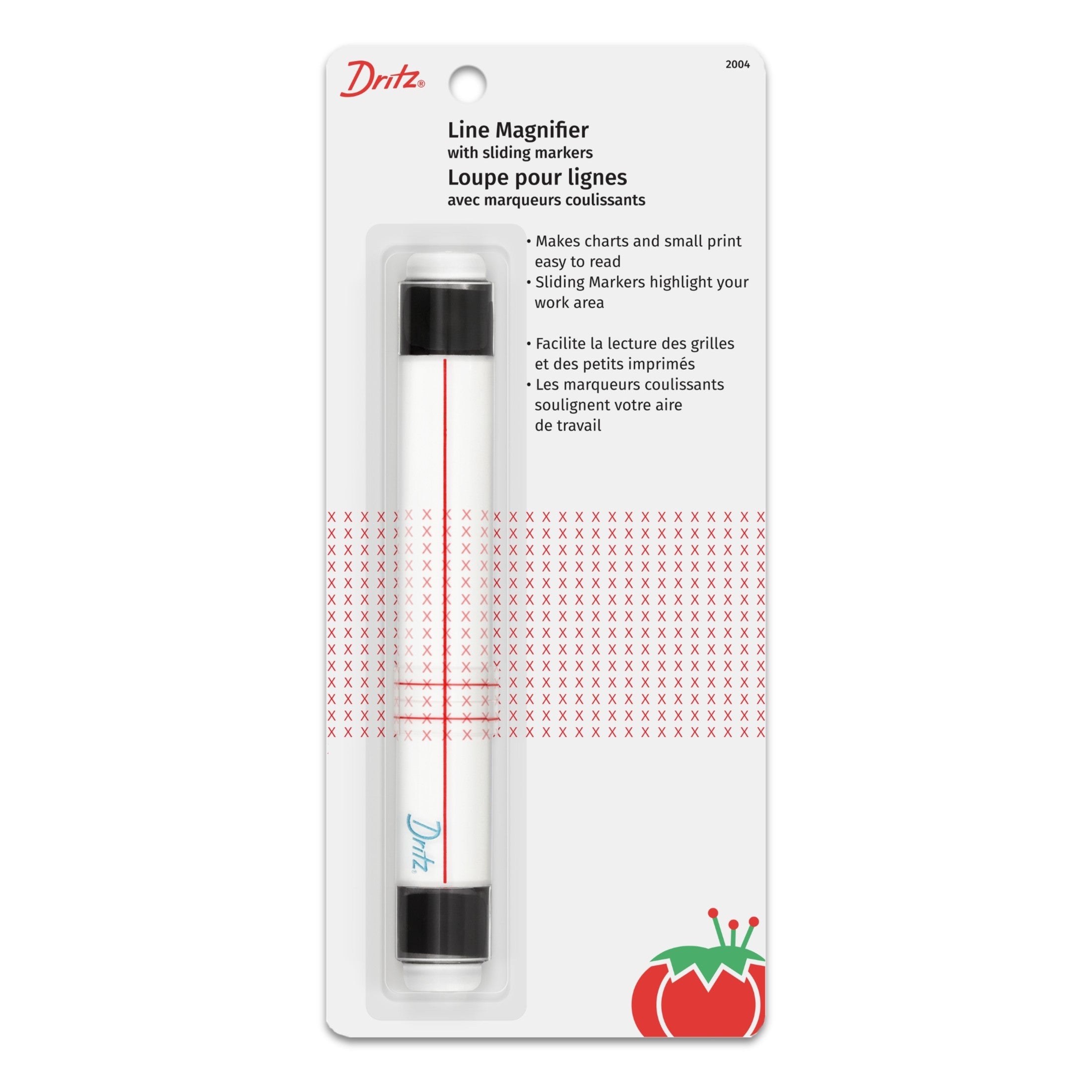 Dritz Loupe Ligne Curseurs Grille Broderie
