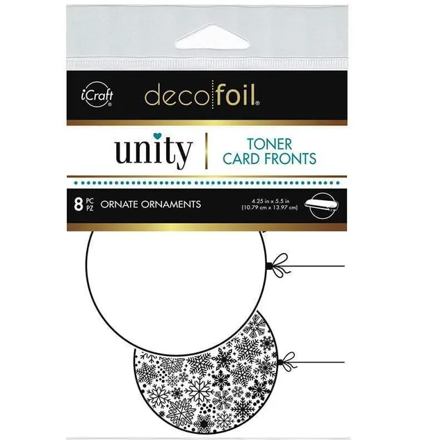 Unity Ornate Ornaments papier toner carte 8 feuilles foil