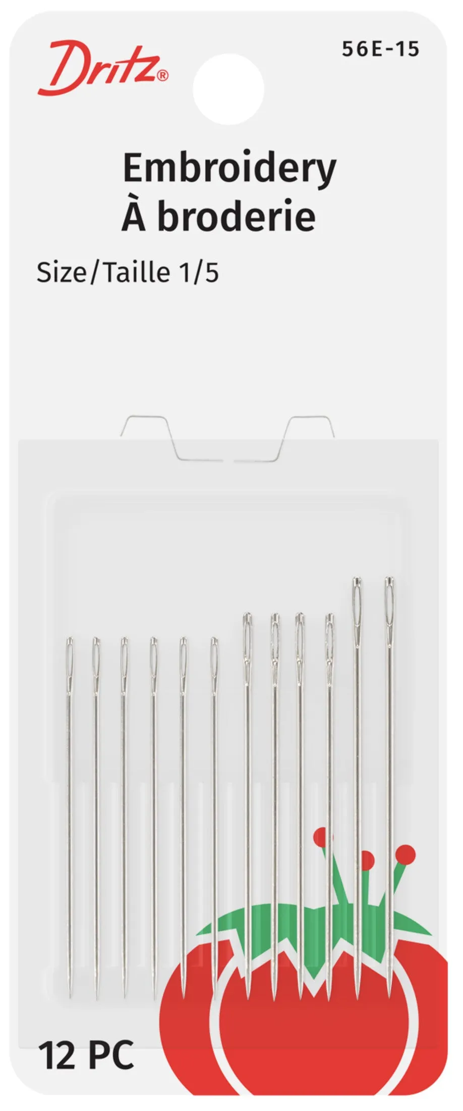 Dritz Aiguilles à broder main assorties 3/9 chas long