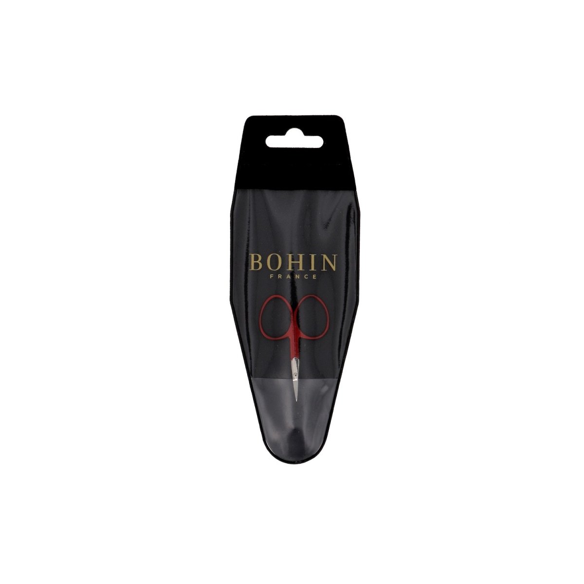Bohin Coupe ciseaux broderie Soft Touch rouge 9 cm inox