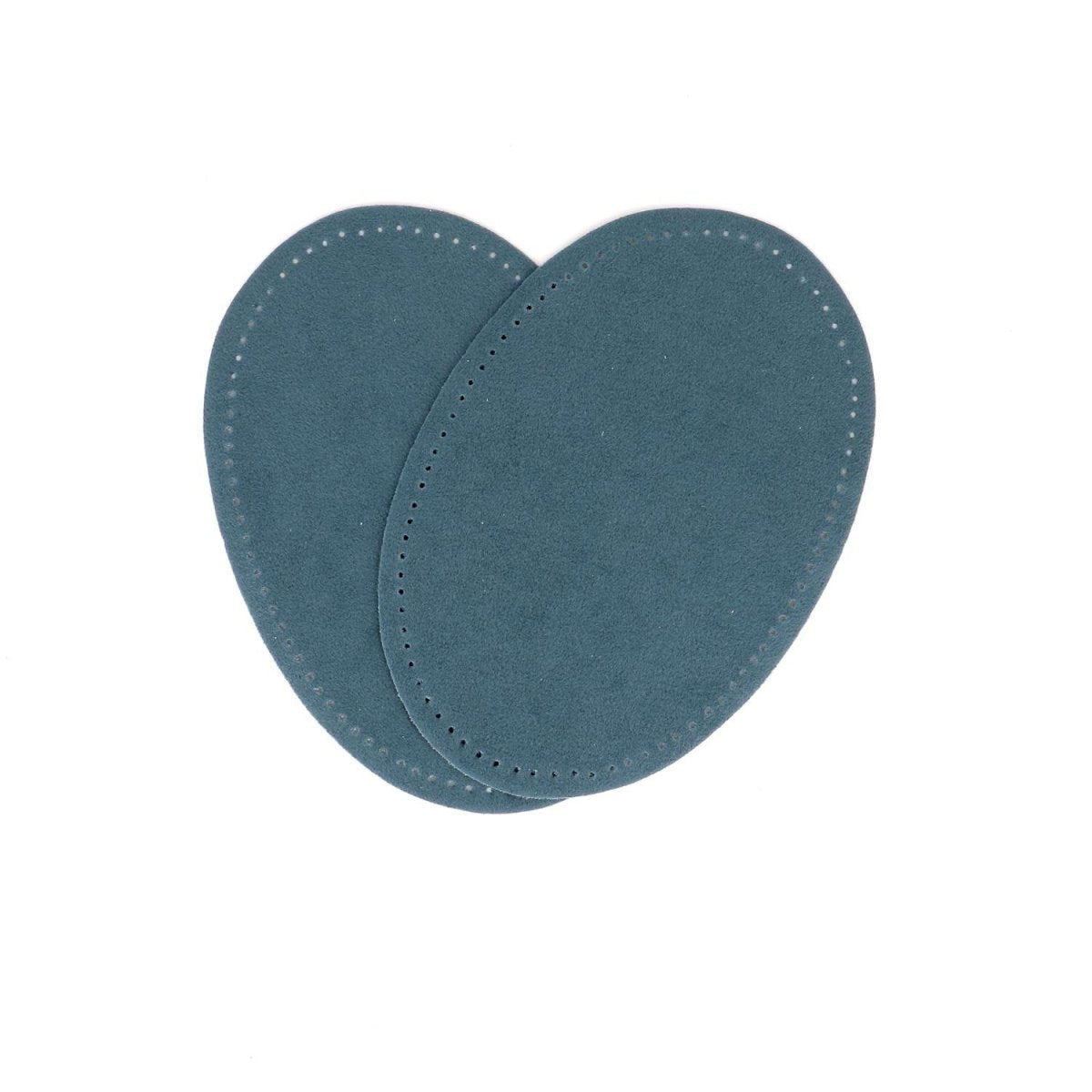 Bohin Renforts coudes genoux thermocollant suédine bleu canard