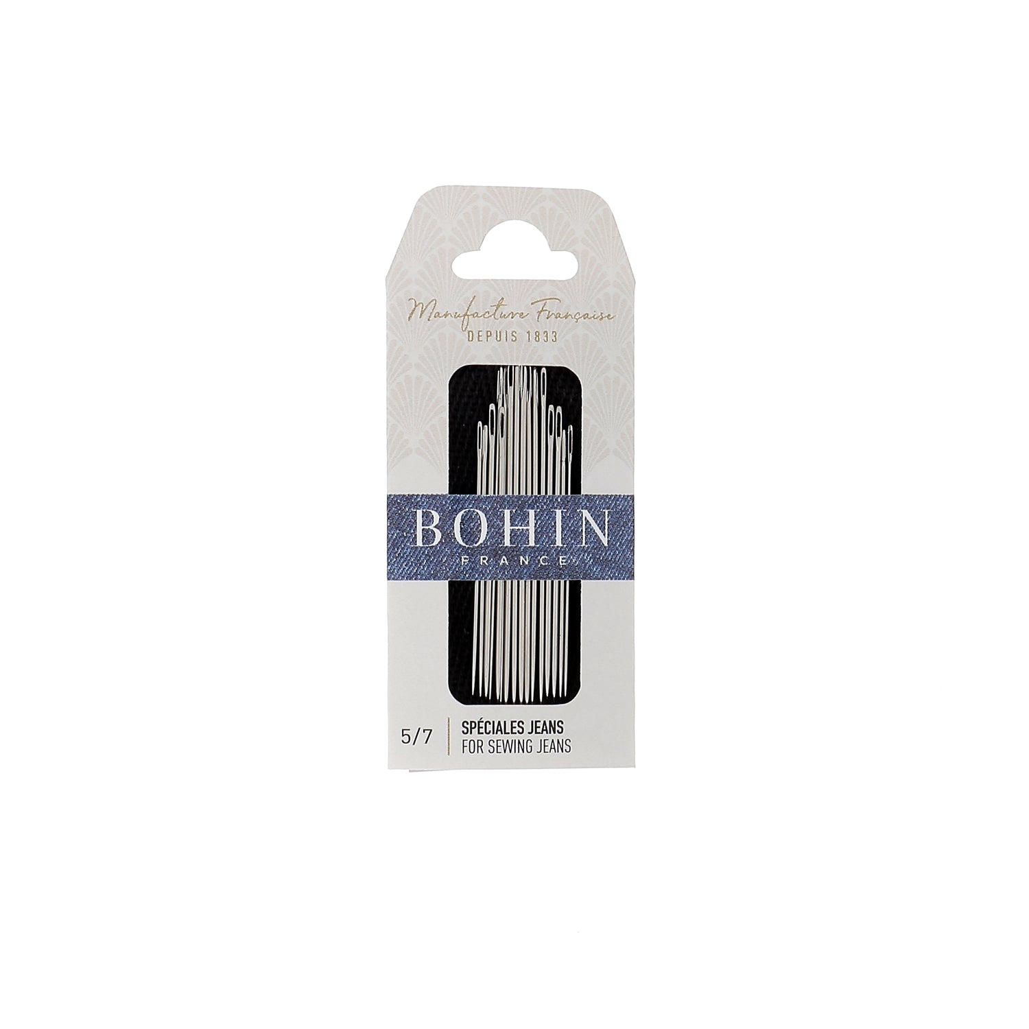 Bohin Jeans assortiment 12 aiguilles spéciales denim