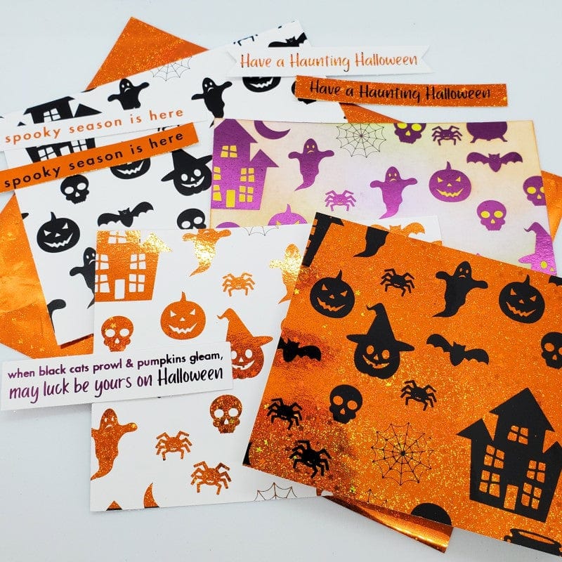 HeatnBond Deco Foil sentiments Autumn Vibes A2 8 feuilles