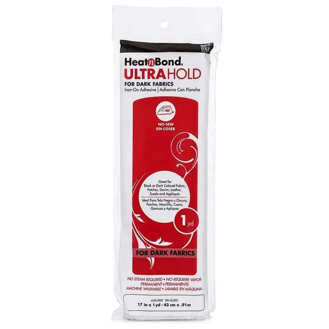HeatnBond UltraHold adhésif thermocollant tissus foncés 17in x 1yd