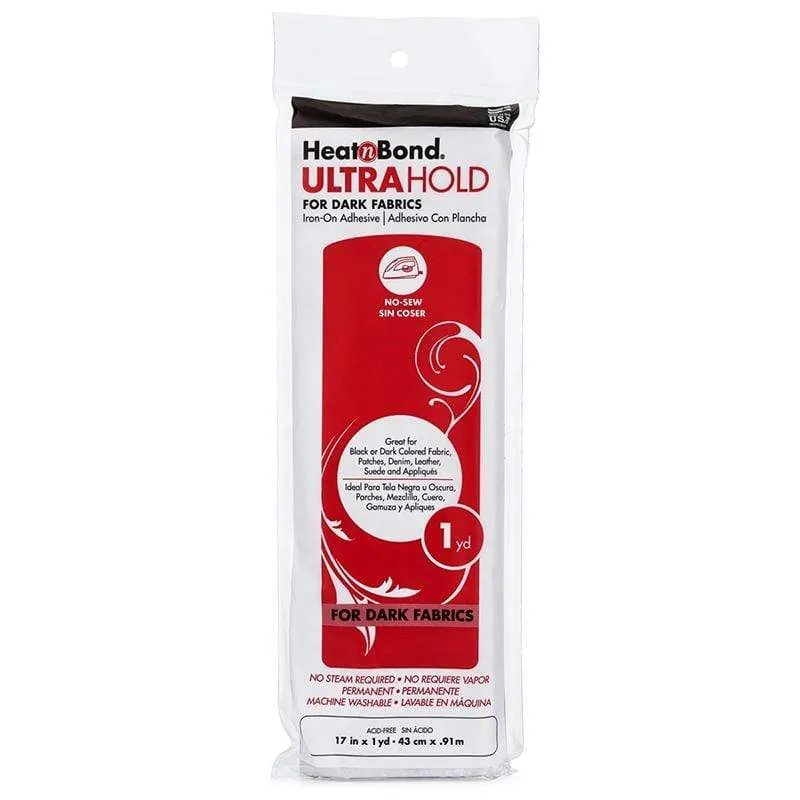 HeatnBond UltraHold adhésif thermocollant tissus foncés 17in x 1yd