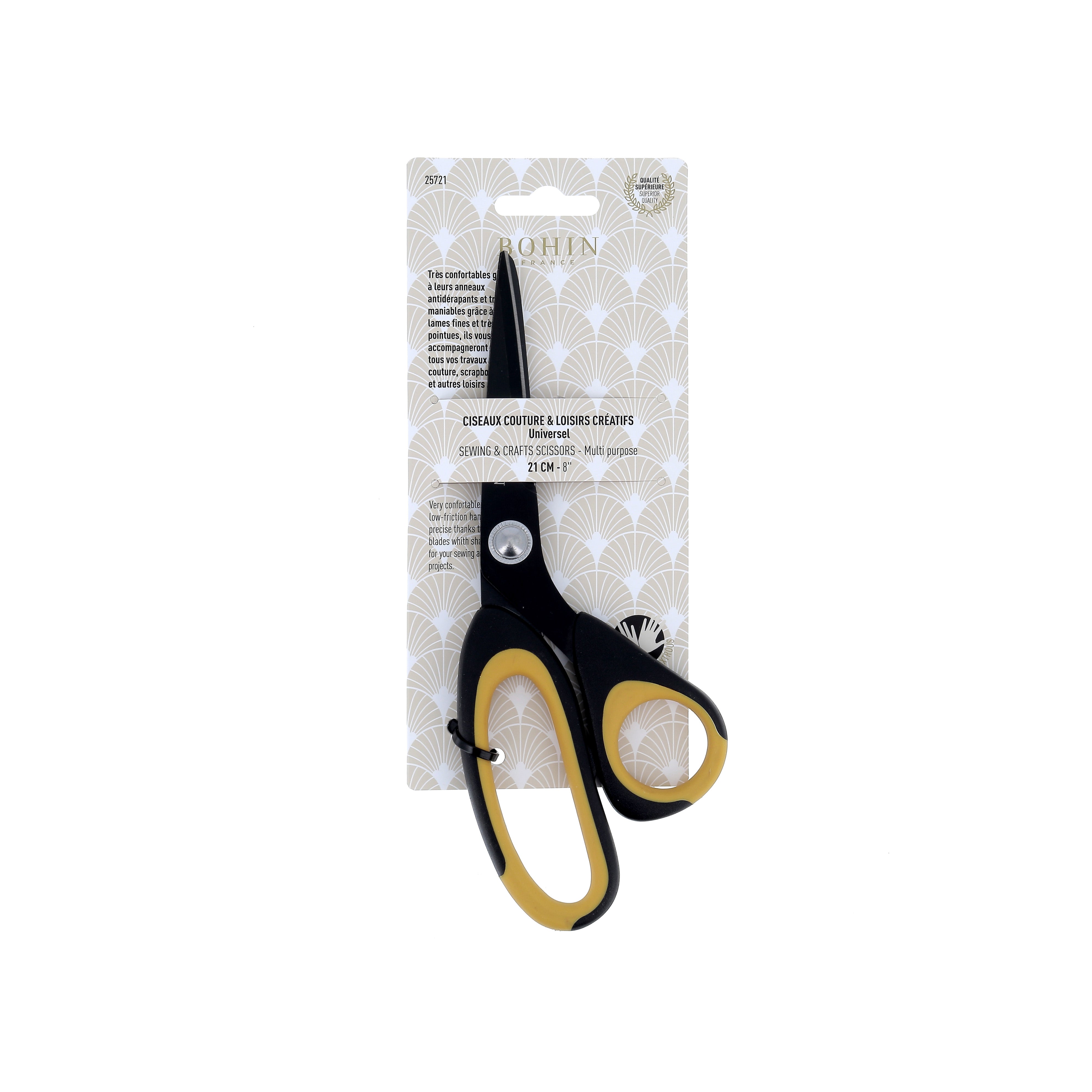 Bohin ciseaux couture ambidextres titane 16 cm