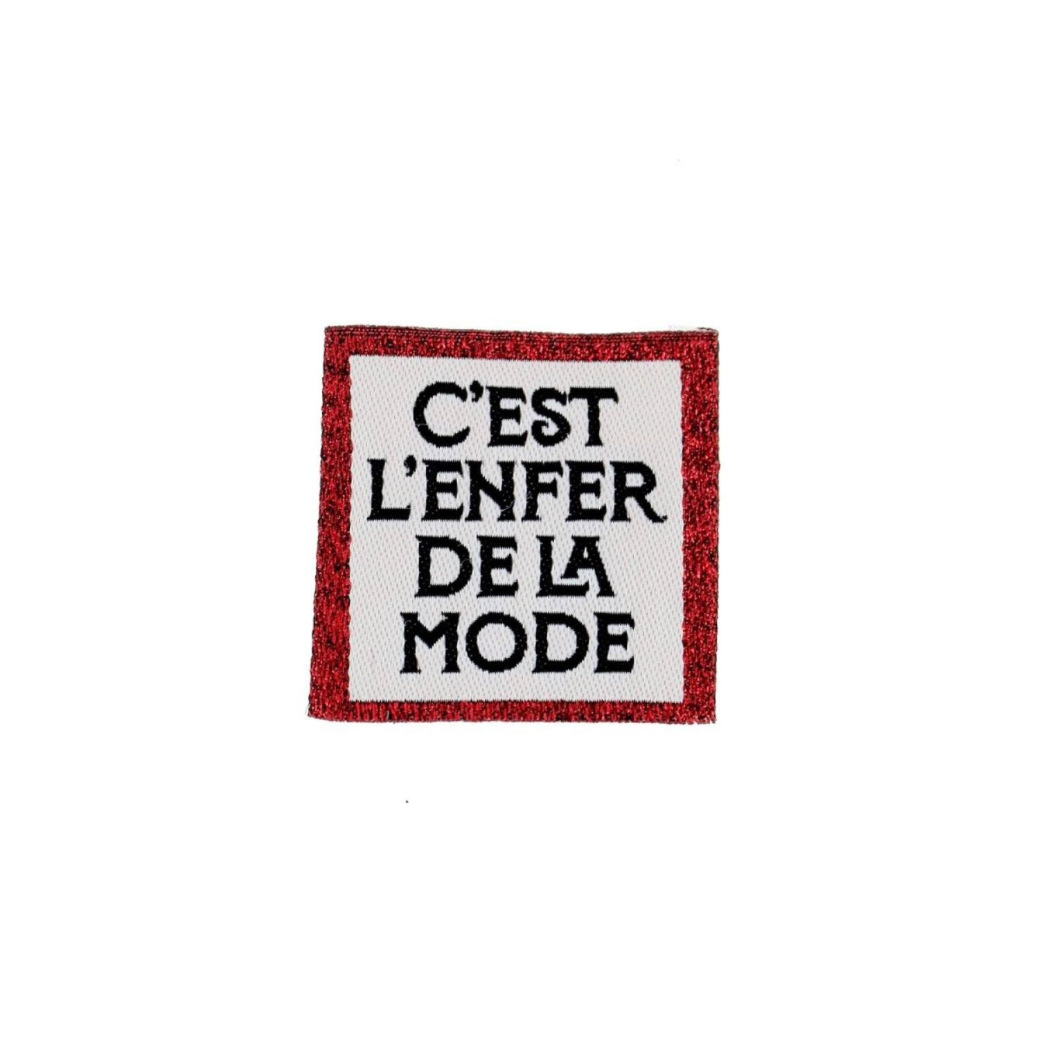 Bohin Étiquettes à coudre C'est l'enfer de la mode étiquette 3,5 cm