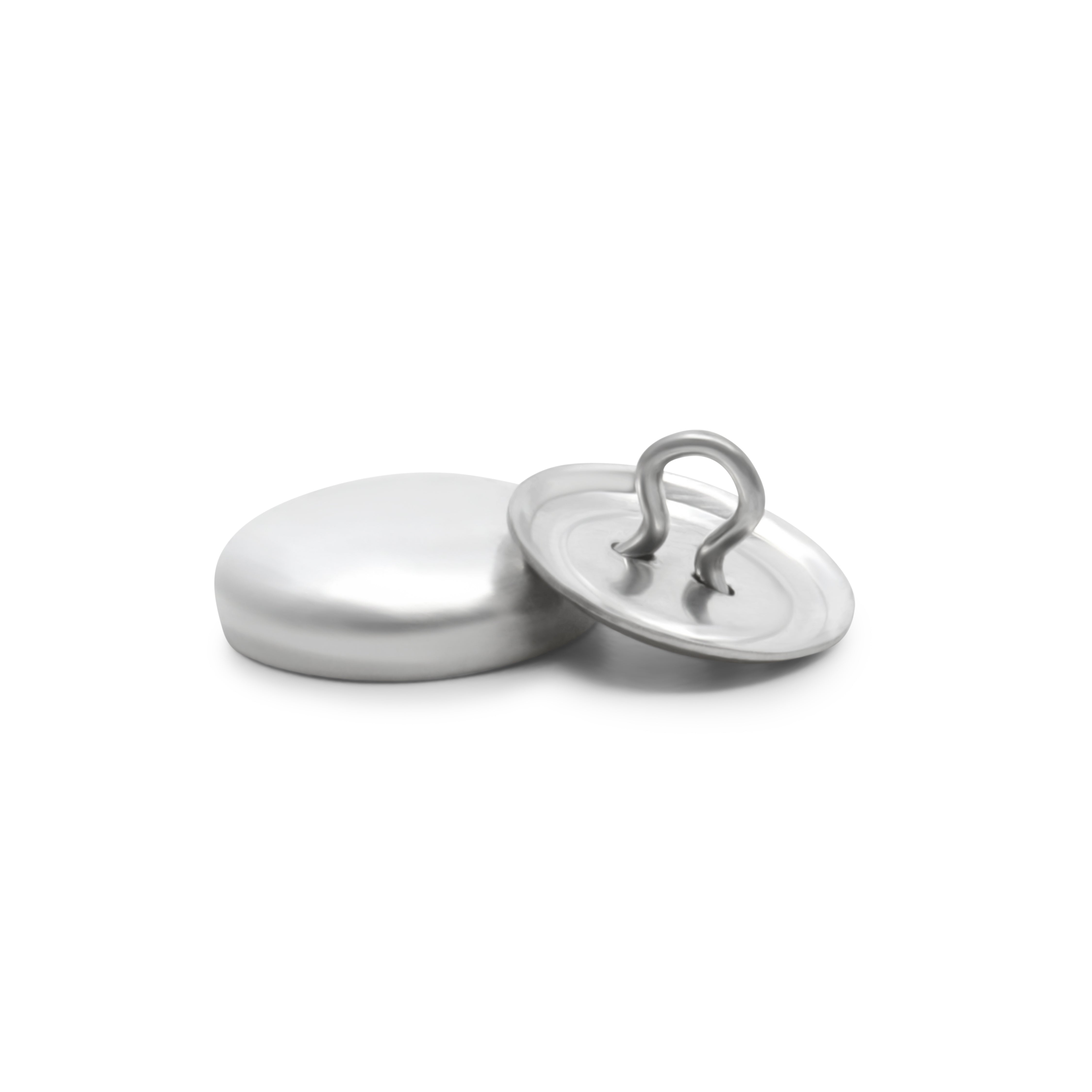 Dritz Recharge Boutons à Recouvrir 15 mm Argent Tissu