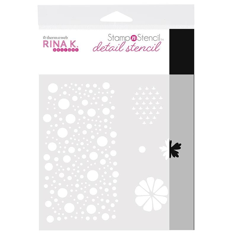 Rina K. Designs StampnStencil pochoir Sending Sunshine 6x6