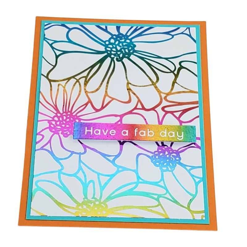 HeatnBond Deco Foil carte toner Bold Blooms A2 x8
