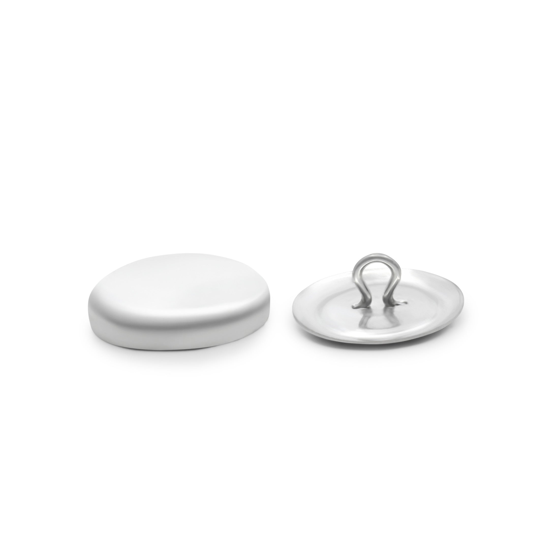 Dritz Recharge Boutons à Recouvrir 15 mm Argent Tissu