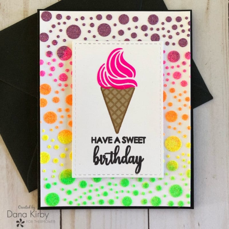 Rina K. Designs Sweet Stuff pochoir détail StampnStencil 15x15 cm