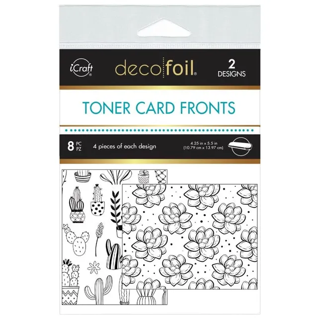 Deco Foil So Succulent cartes à foiler A2 x8
