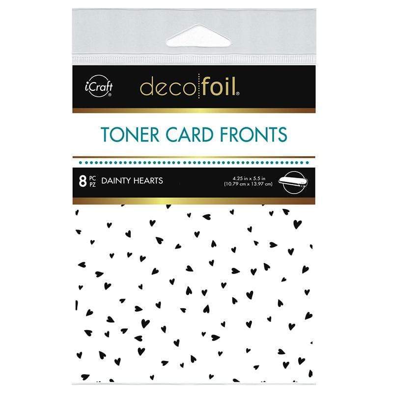 Deco Foil Dainty Hearts cartes à foiler A2 x8