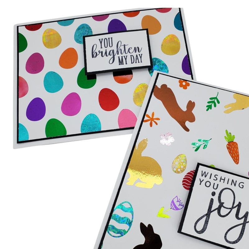 HeatnBond Deco Foil Eggcellent Easter carte toner A2 10,8x14 cm