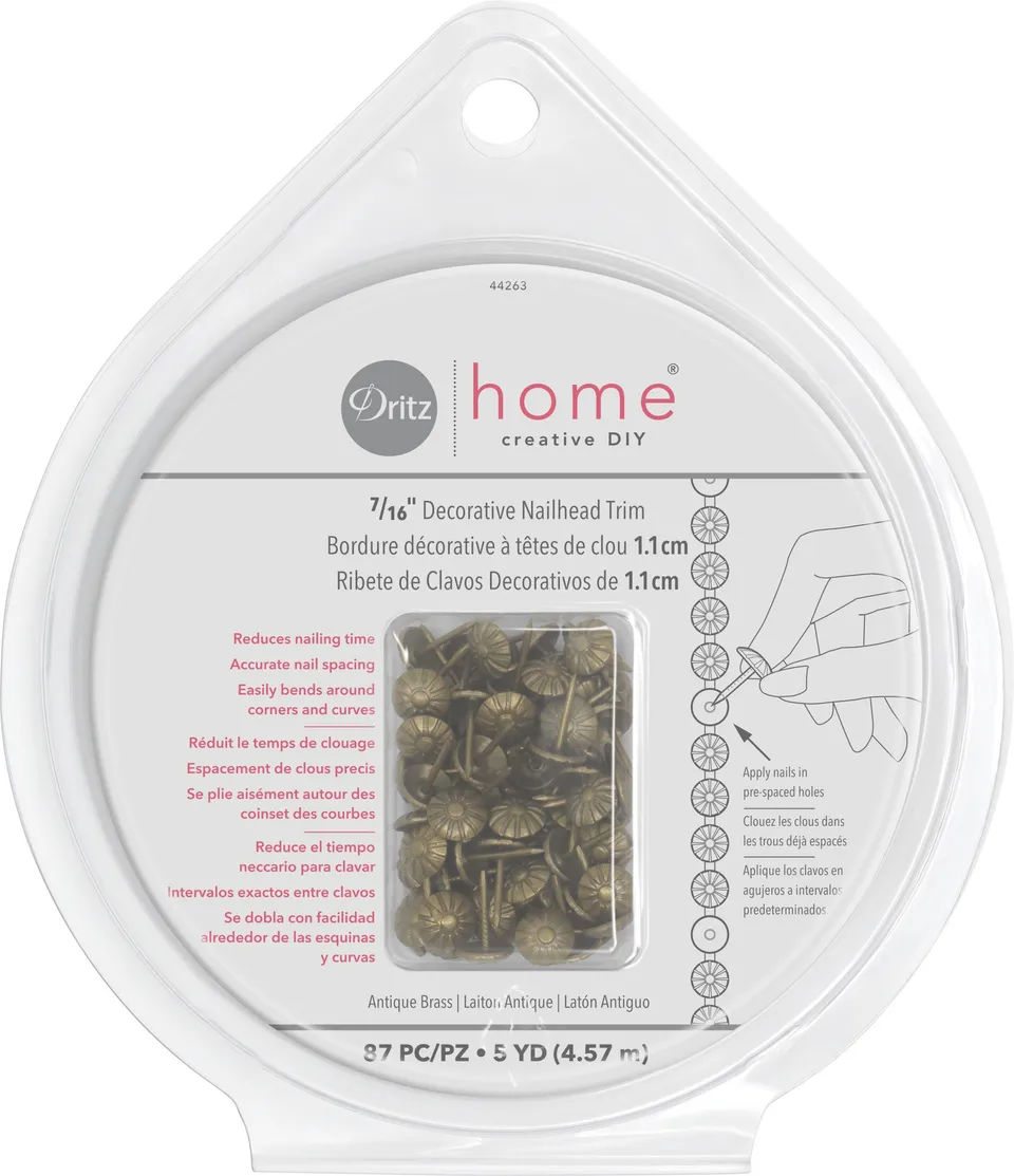 Dritz Home Galon Clous Marguerite Laiton Antique 5 yards
