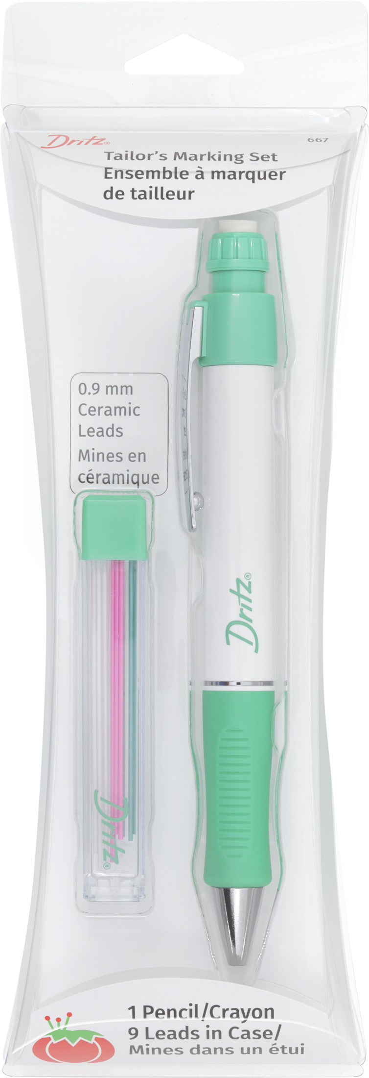 Dritz 667 set marquage tailleur crayon tissu mines céramique