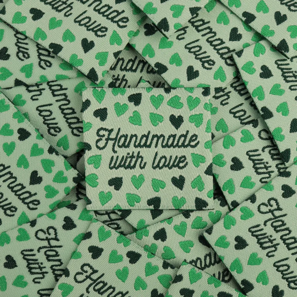 Bohin Étiquettes étiquette Handmade with love 3,5 cm