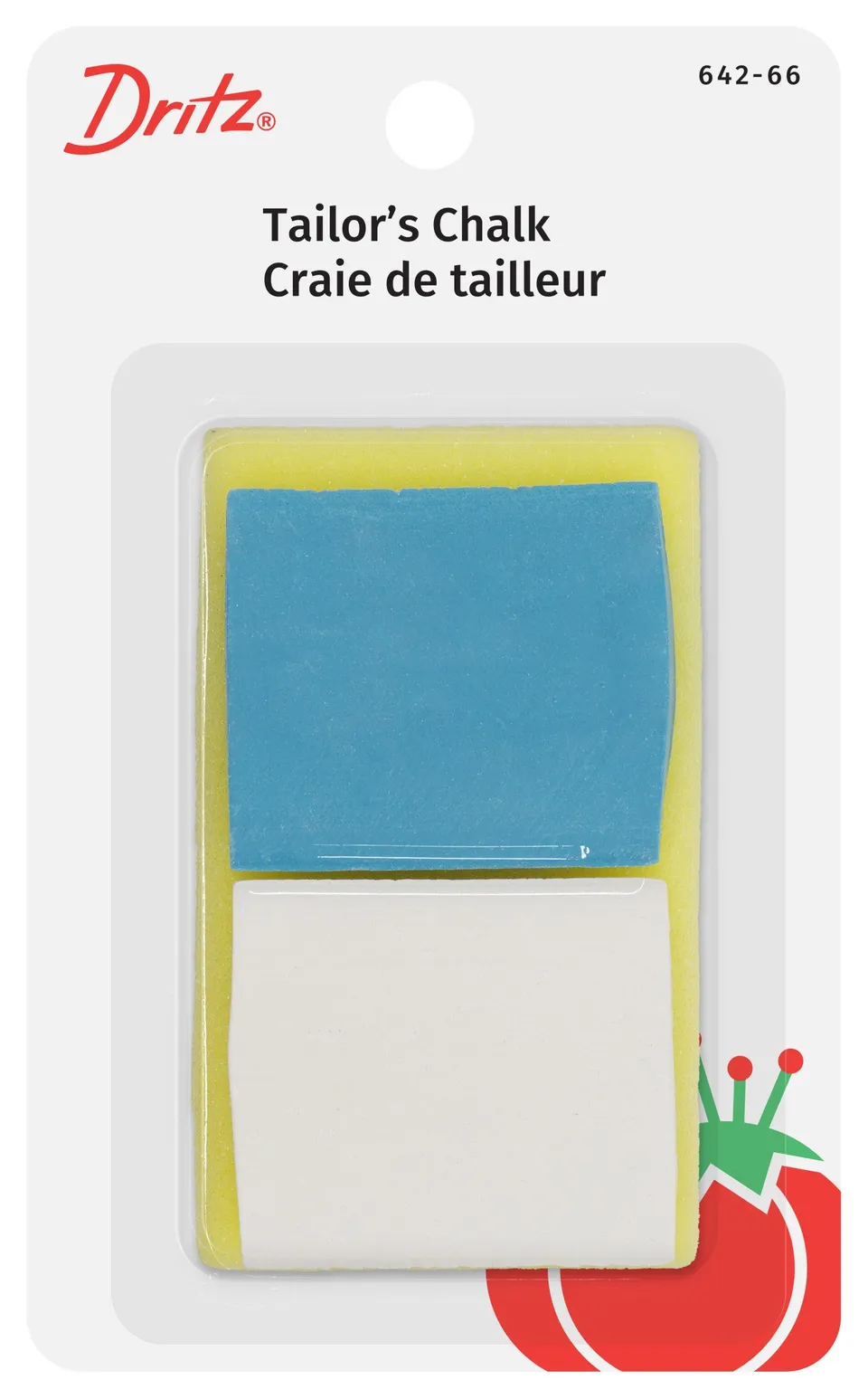 Dritz Craie tailleur blanc bleu 2 pcs marquage fin