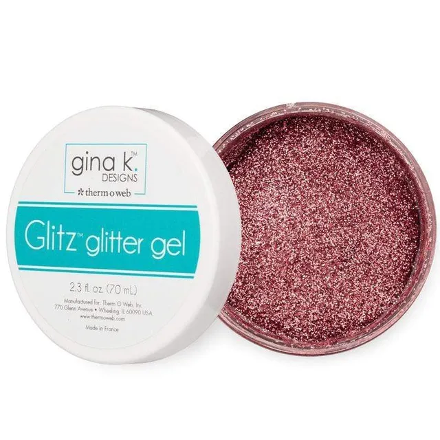 Gina K. Designs Glitz Gel pailleté bubblegum rose 65 g