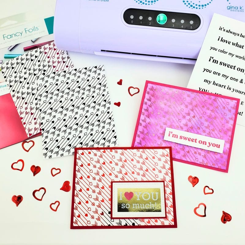 HeatnBond Deco Foil carte toner Cupid's Arrow 8 feuilles