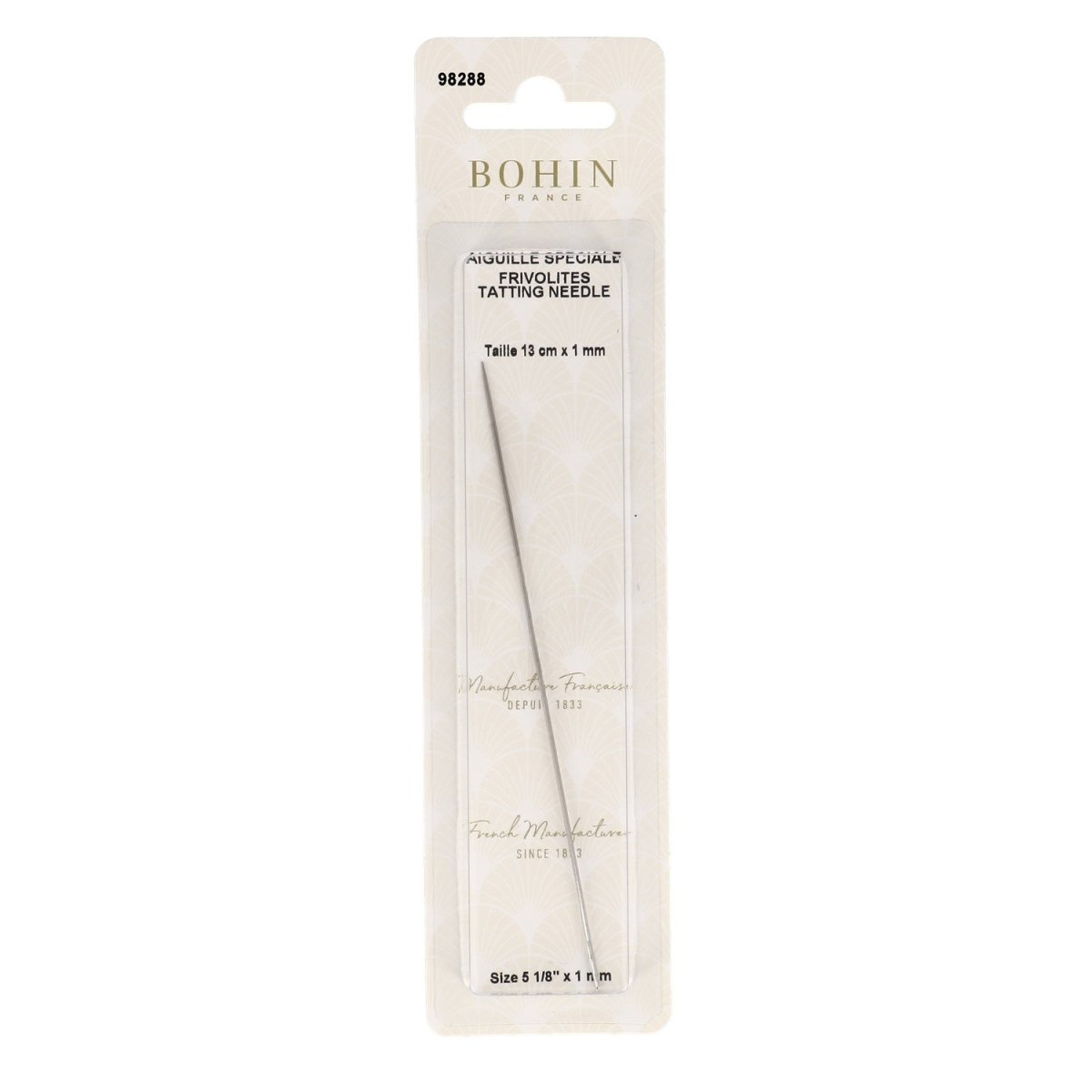 Bohin Aiguilles aiguille frivolité 130 mm