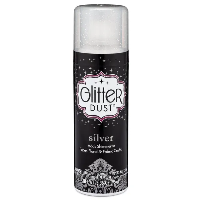 Glitter Dust spray paillettes fines argent 95 g
