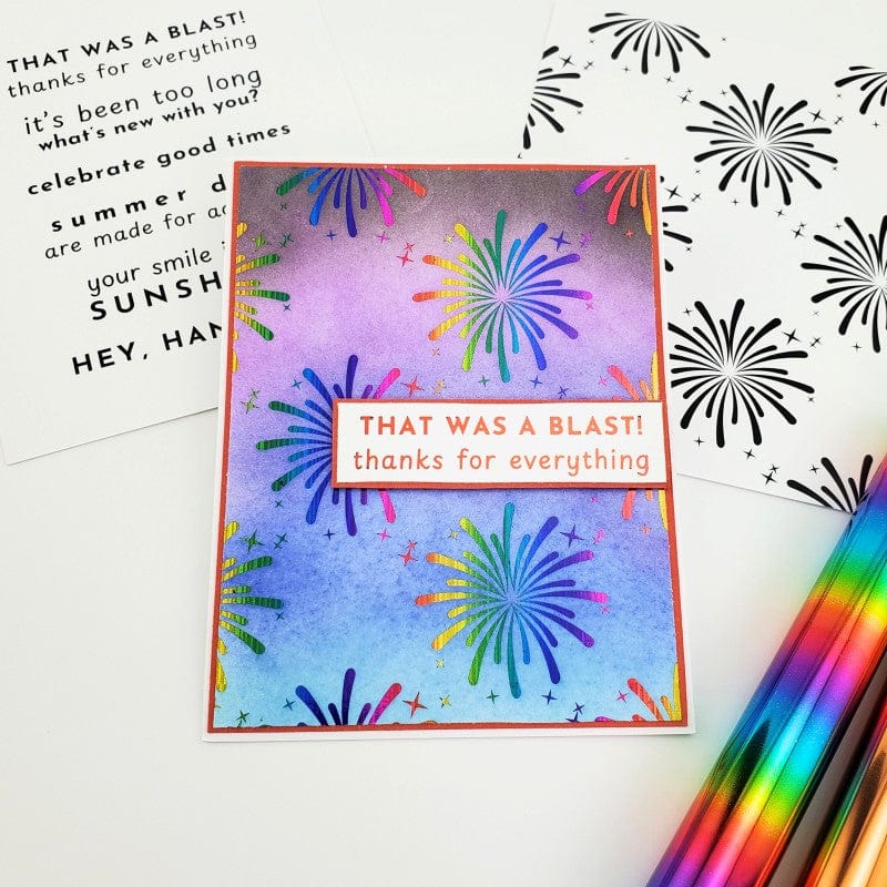 HeatnBond Deco Foil Toner Summertime carte à foiler A2 8 feuilles