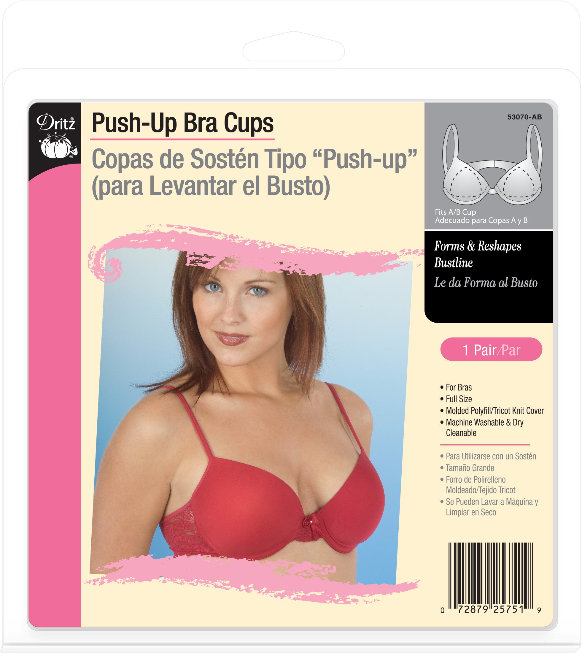 Dritz coques push-up blanches bonnet A/B paire