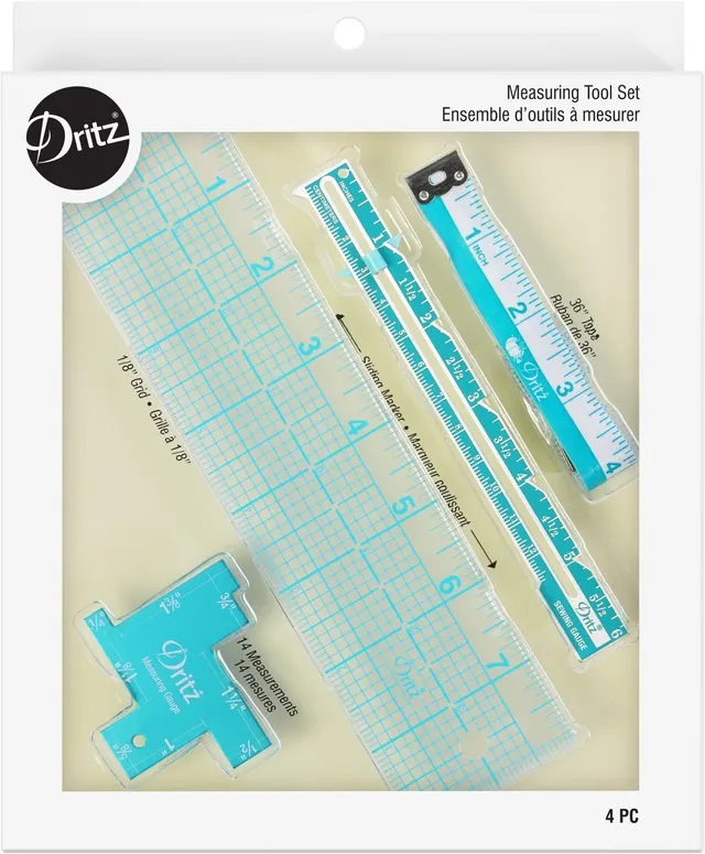 Dritz 27101 kit mesure couture 4 pcs règle mètre